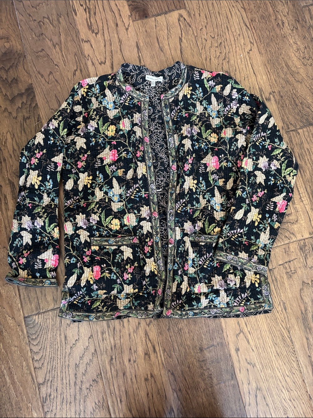 Vintage Reversible Quilted Floral Cotton Jacket